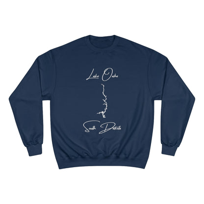 South  Dakota  Lake  Oahe  Sweatshirt  front  position  view  from  front  navy.webp