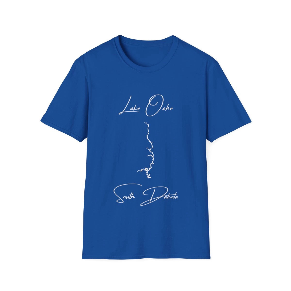 South  Dakota  Lake  Oahe  T-shirt  front  position  view  from  front  royal.webp
