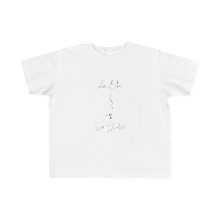 South  Dakota  Lake  Oahe  Toddler  T-shirt  front  position  view  from  front  white.webp