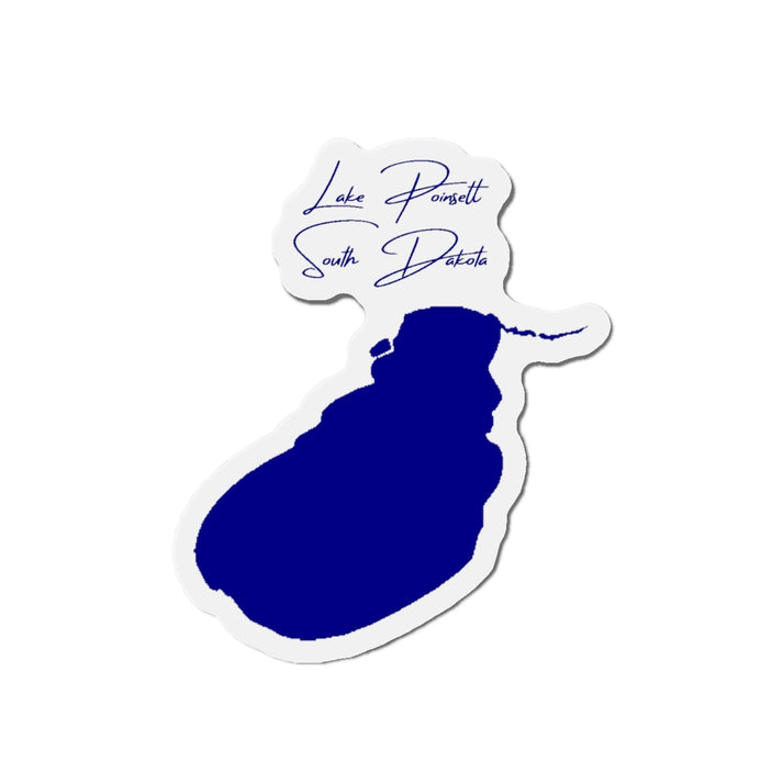 South  Dakota  Lake  Poinsett  Die  Cut  Magnet  front  position  view  from  front  4  x  4.webp