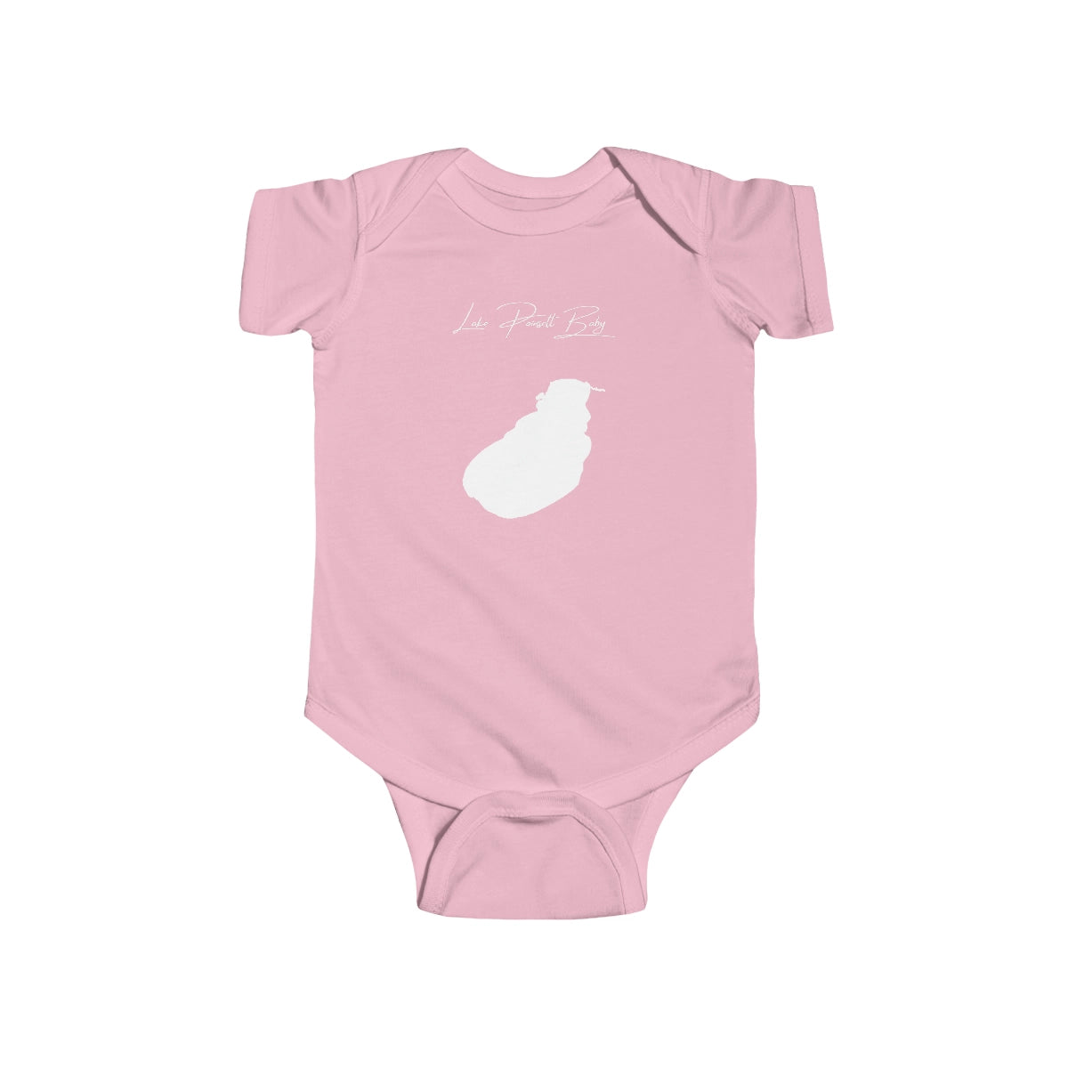 South  Dakota  Lake  Poinsett  Onesie  front  position  view  from  front  pink.webp