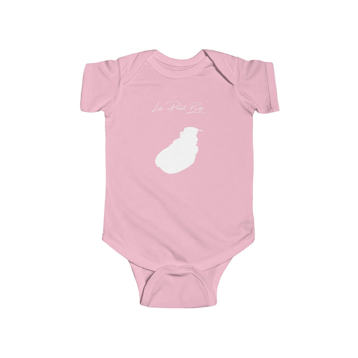 South  Dakota  Lake  Poinsett  Onesie  front  position  view  from  front  pink.webp