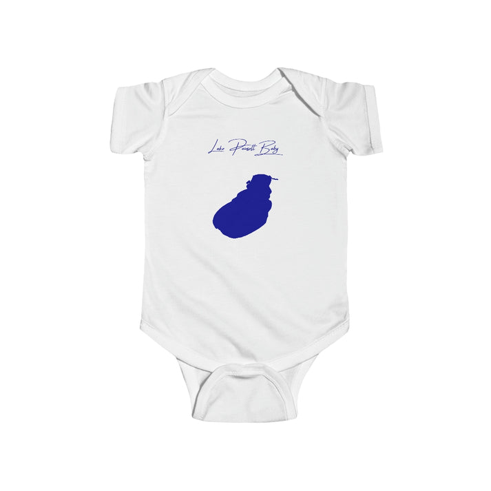 South  Dakota  Lake  Poinsett  Onesie  front  position  view  from  front  white.webp