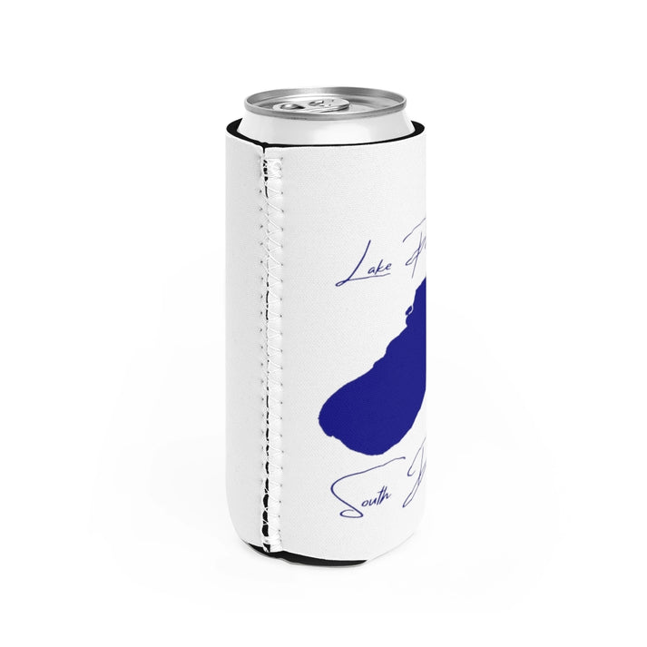 South  Dakota  Lake  Poinsett  Slim  Can  Koozie  all  position  view  from  right  white.webp