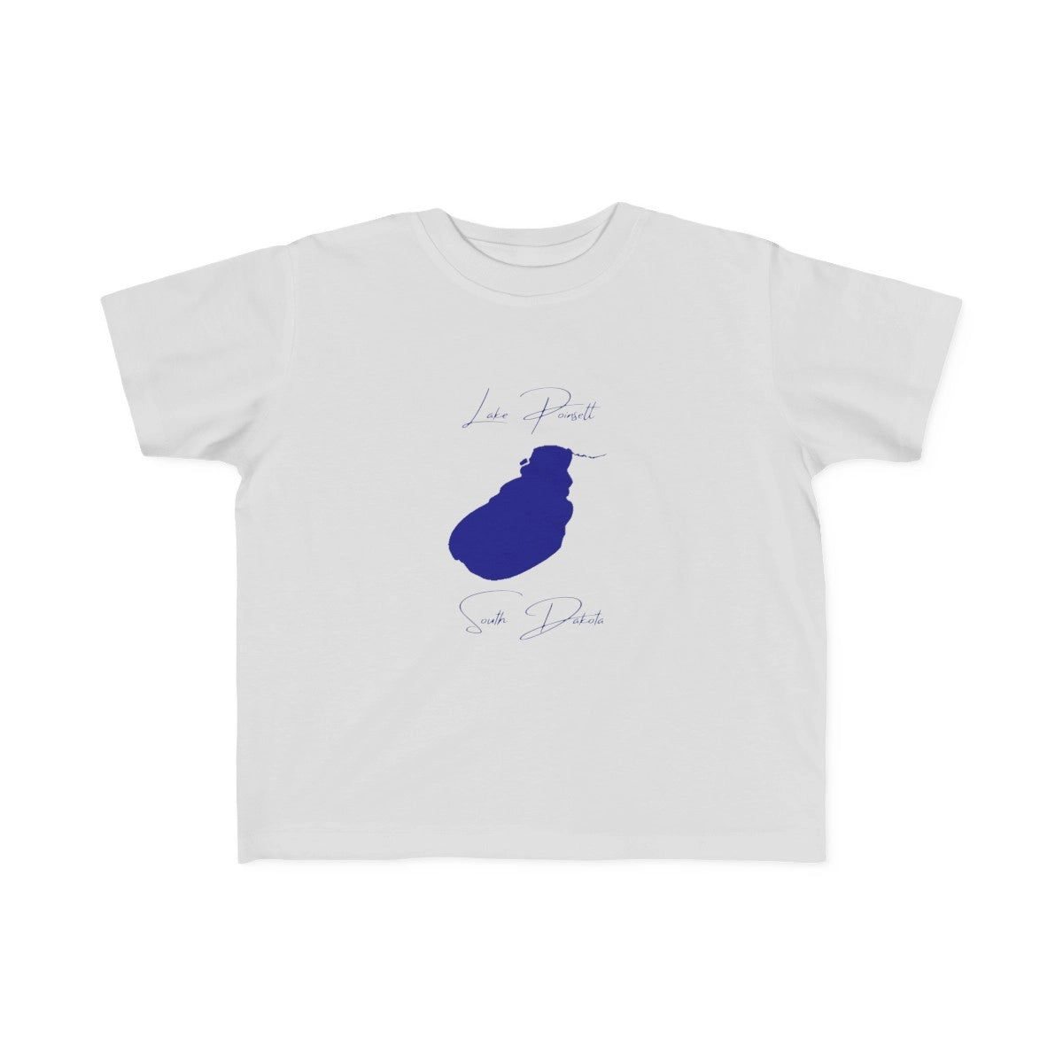 South  Dakota  Lake  Poinsett  Toddler  T-shirt  front  position  view  from  front  silver.webp