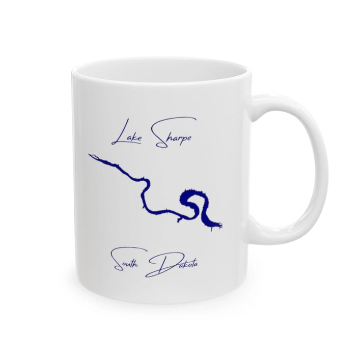 South  Dakota  Lake  Sharpe  Ceramic  Mug  other  position  view  from  right  11oz.webp