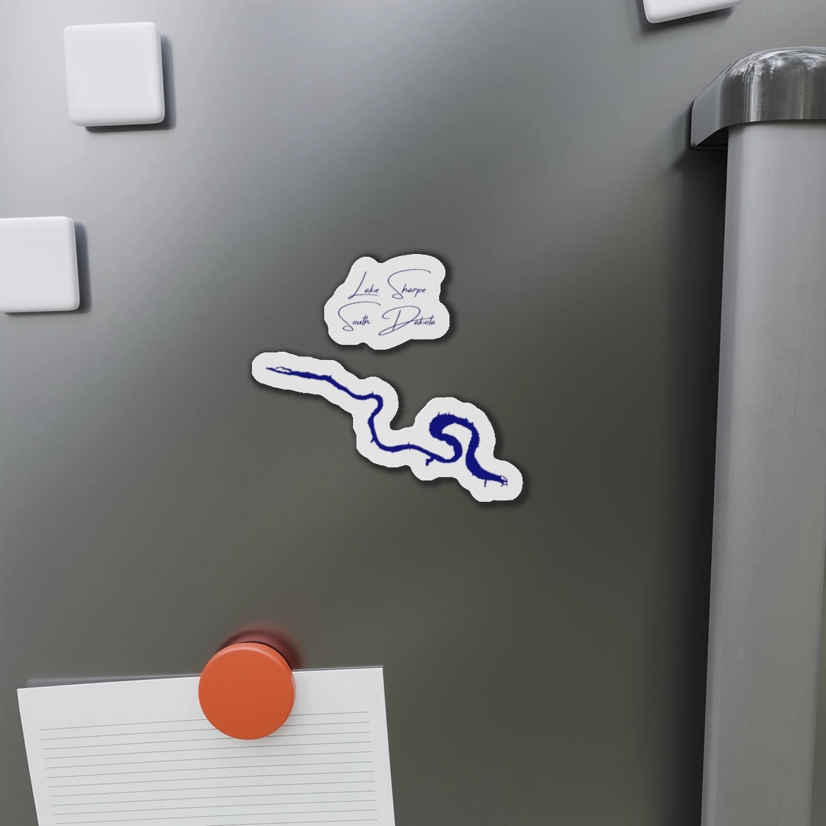 South  Dakota  Lake  Sharpe  Die  Cut  Magnet  front  position  view  from  context-1  4  x  4.webp