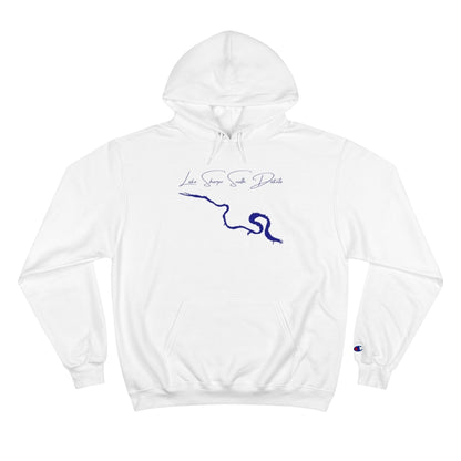 South  Dakota  Lake  Sharpe  Hoodie  front  position  view  from  front  white.webp