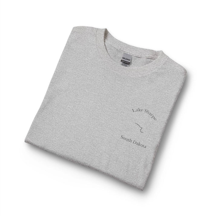 South  Dakota  Lake  Sharpe  Long  Sleeve  Fishing  T-shirt  other  position  view  from  folded  sport  grey.webp