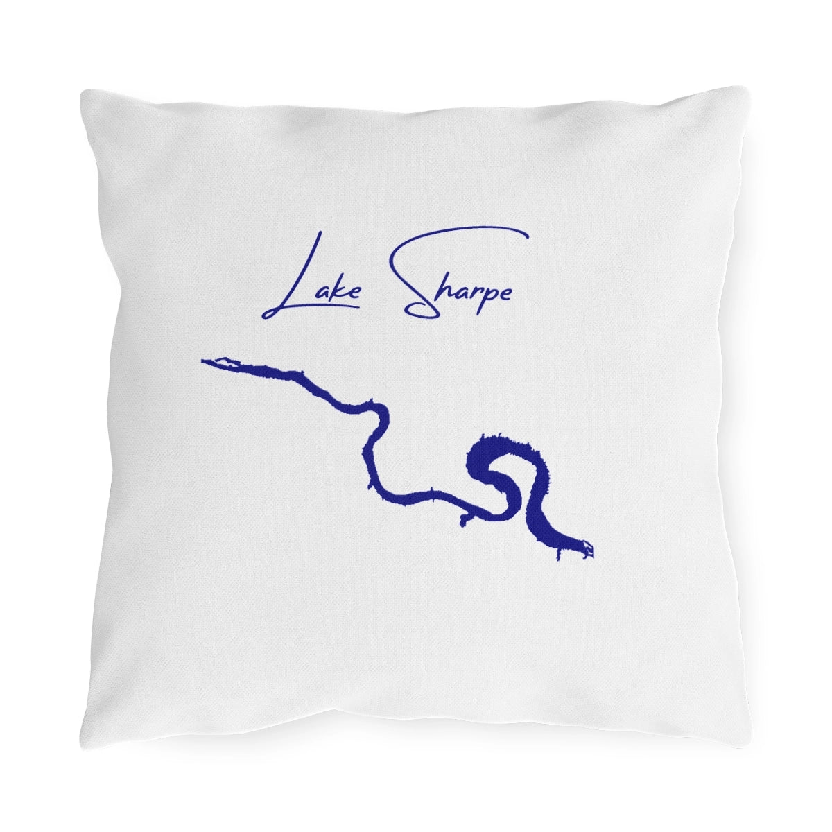 South  Dakota  Lake  Sharpe  Outdoor  Pillow  front  position  view  from  front  16  x  16.webp
