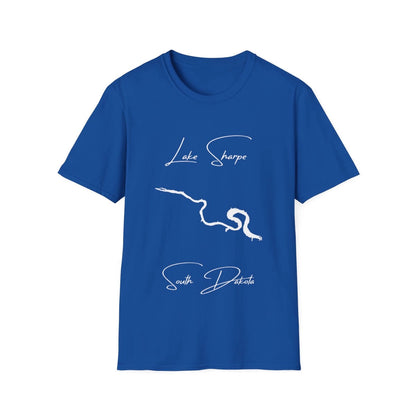 South  Dakota  Lake  Sharpe  T-shirt  front  position  view  from  front  royal.webp