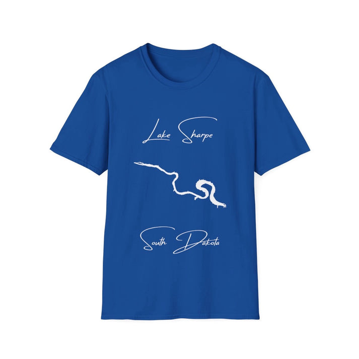 South  Dakota  Lake  Sharpe  T-shirt  front  position  view  from  front  royal.webp