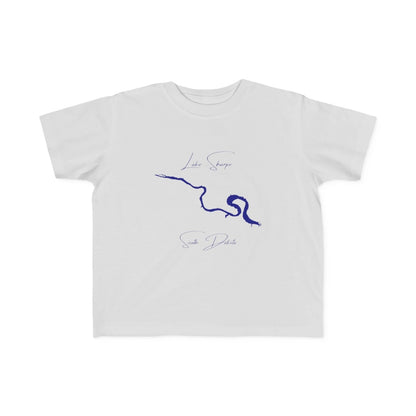 South  Dakota  Lake  Sharpe  Toddler  T-shirt  front  position  view  from  front  silver.webp