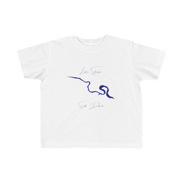 South  Dakota  Lake  Sharpe  Toddler  T-shirt  front  position  view  from  front  white.webp