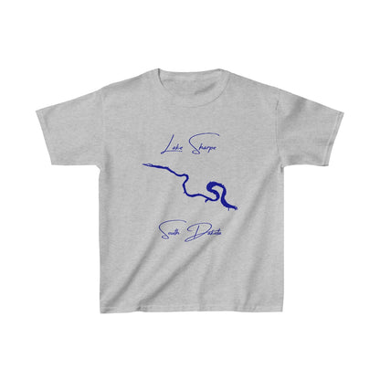 South  Dakota  Lake  Sharpe  Youth  T-shirt  front  position  view  from  front  sport  grey.webp