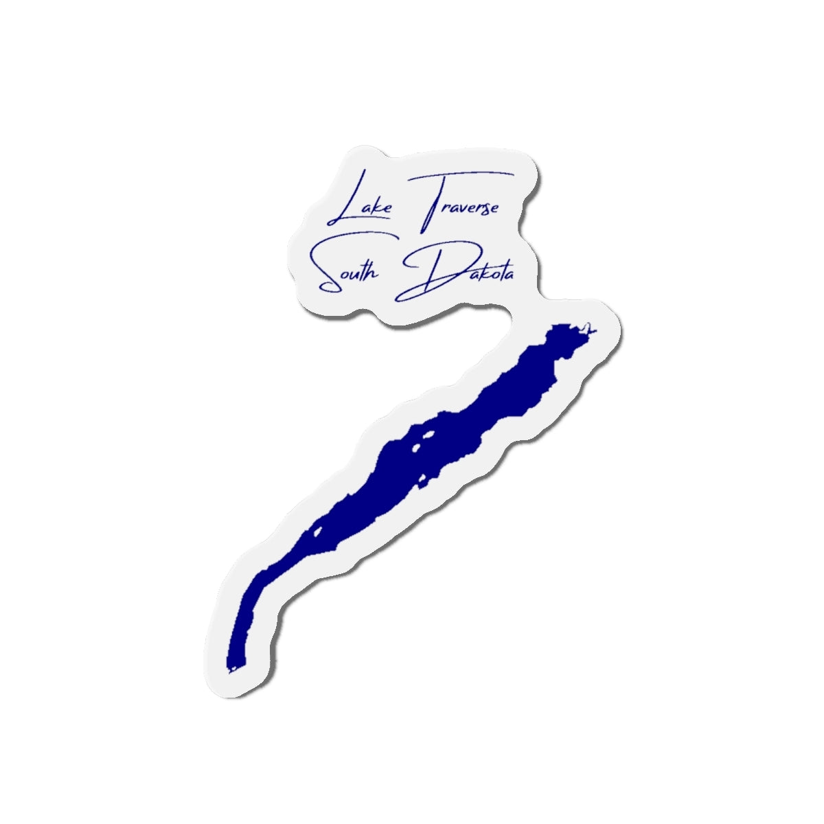 South  Dakota  Lake  Traverse  Die  Cut  Magnet  front  position  view  from  front  4  x  4.webp