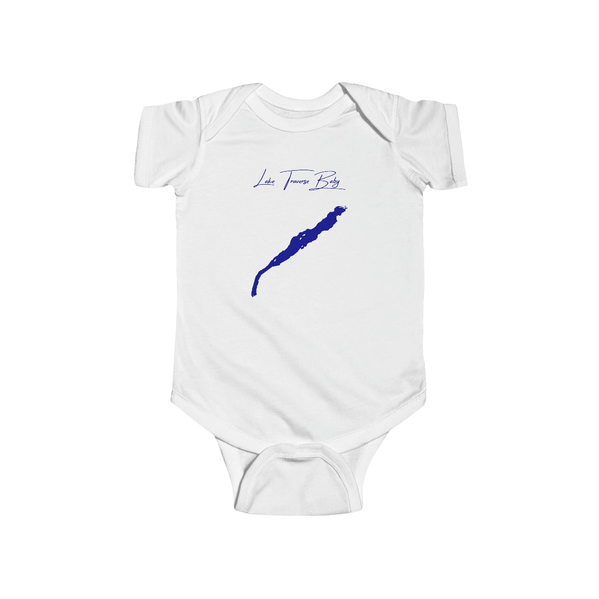 South  Dakota  Lake  Traverse  Onesie  front  position  view  from  front  white.webp