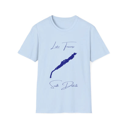 South  Dakota  Lake  Traverse  T-shirt  front  position  view  from  front  light  blue.webp