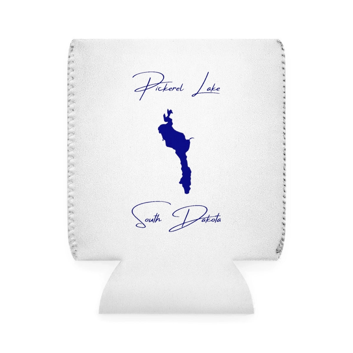 South  Dakota  Pickerel  Lake  Can  Koozie  front  position  view  from  front-1  white.webp