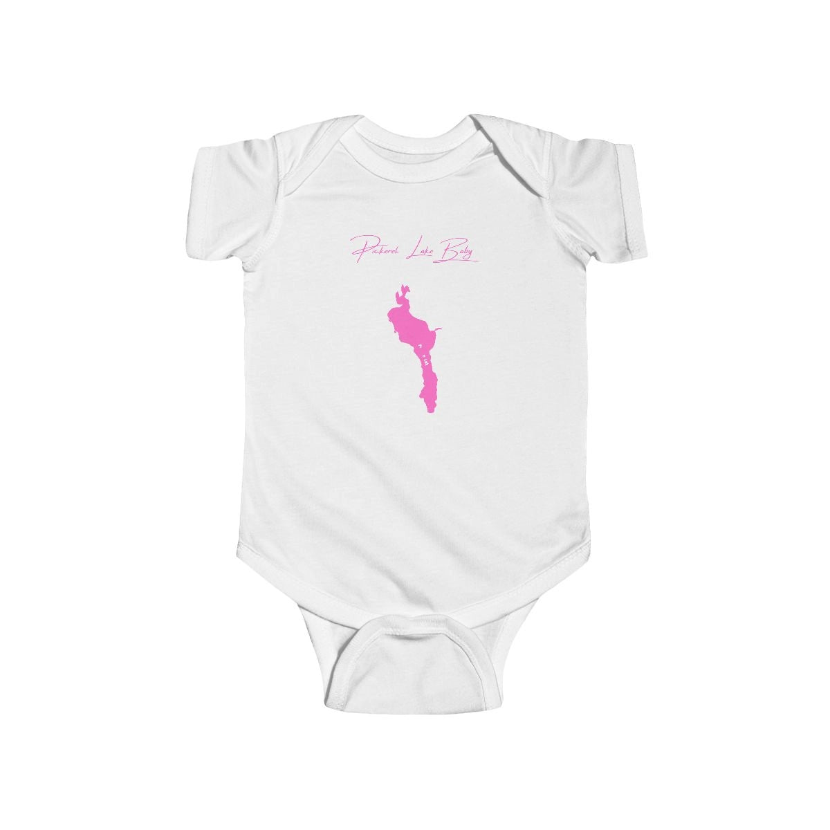 South  Dakota  Pickerel  Lake  Onesie  front  position  view  from  front  white.webp
