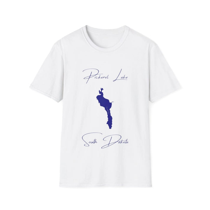 South  Dakota  Pickerel  Lake  T-shirt  front  position  view  from  front  white.webp