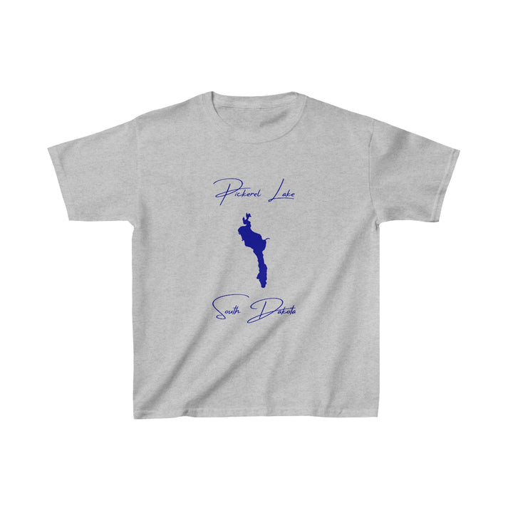 South  Dakota  Pickerel  Lake  Youth  T-shirt  front  position  view  from  front  sport  grey.webp