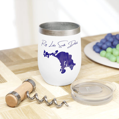 South  Dakota  Roy  Lake  Wine  Tumbler  other  position  view  from  context  white.webp