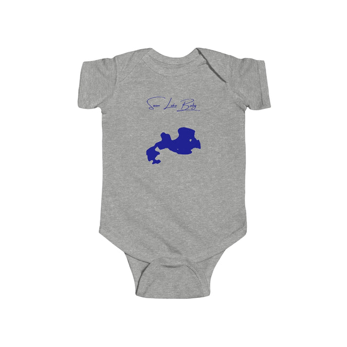 South  Dakota  Swan  Lake  Onesie  front  position  view  from  front  heather.webp