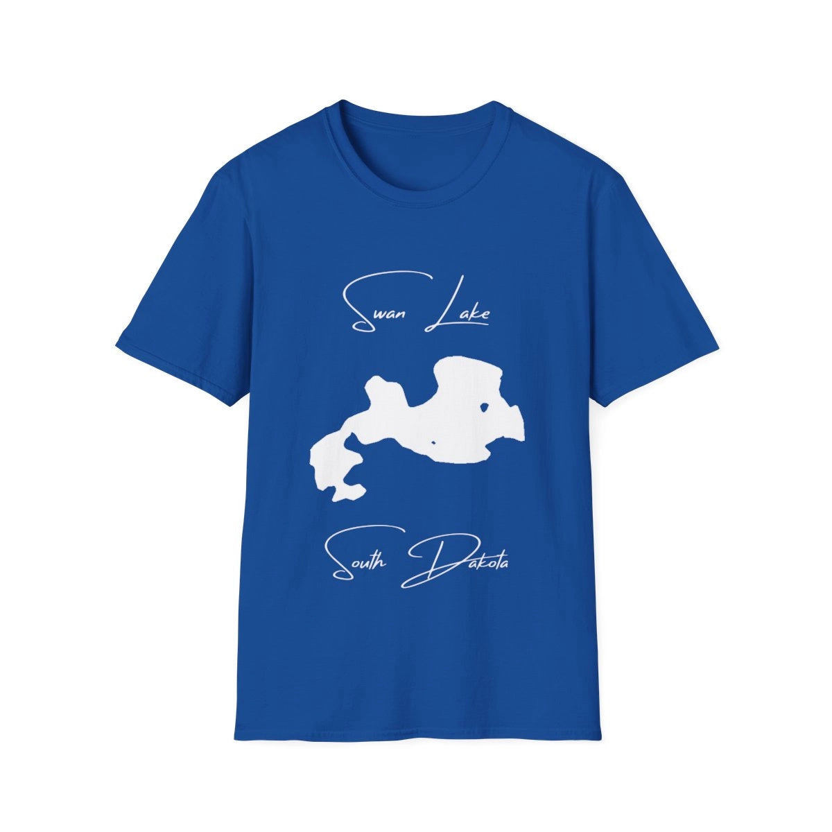 South  Dakota  Swan  Lake  T-shirt  front  position  view  from  front  royal.webp