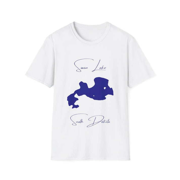 South  Dakota  Swan  Lake  T-shirt  front  position  view  from  front  white.webp