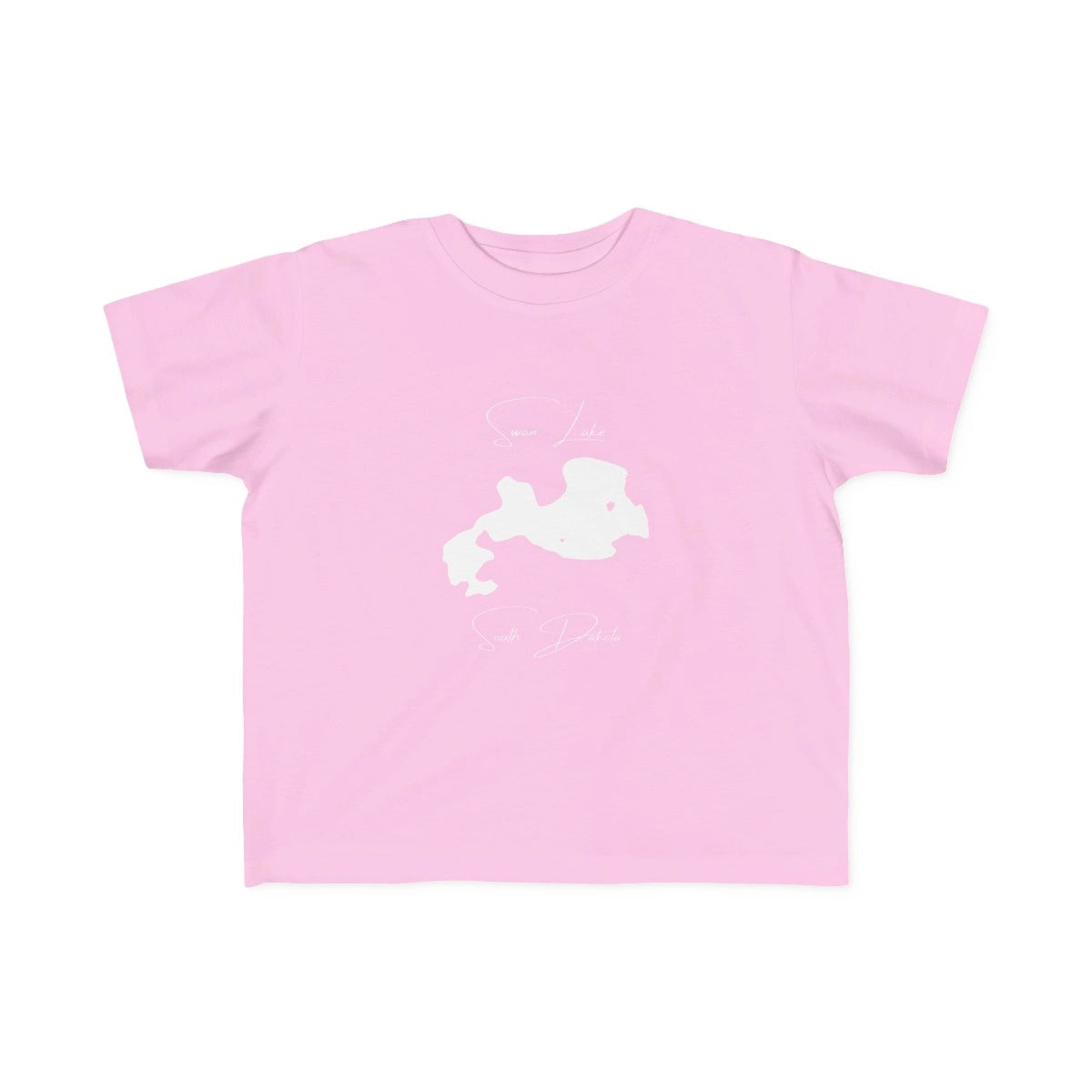 South  Dakota  Swan  Lake  Toddler  T-shirt  front  position  view  from  front  pink.webp