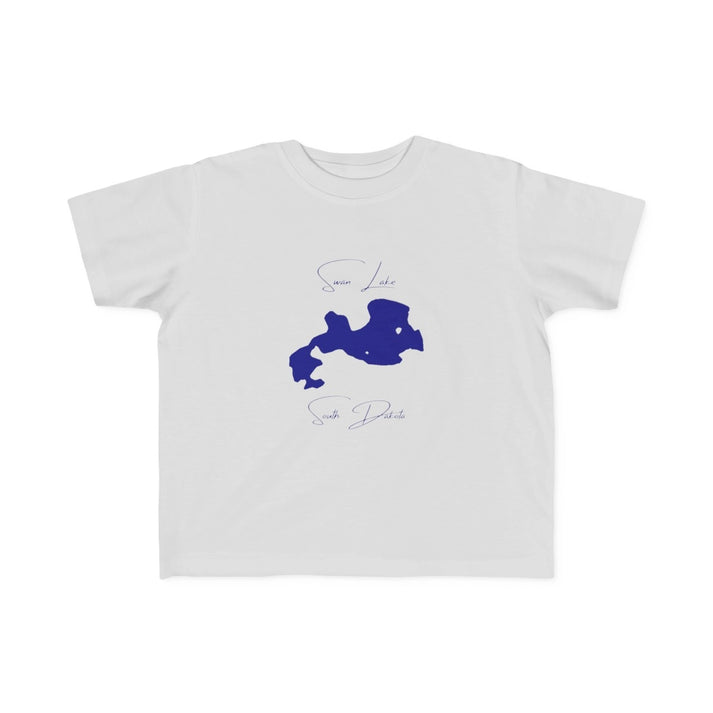 South  Dakota  Swan  Lake  Toddler  T-shirt  front  position  view  from  front  silver.webp
