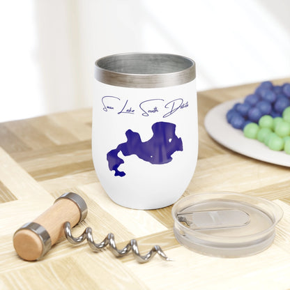 South  Dakota  Swan  Lake  Wine  Tumbler  other  position  view  from  context  white.webp