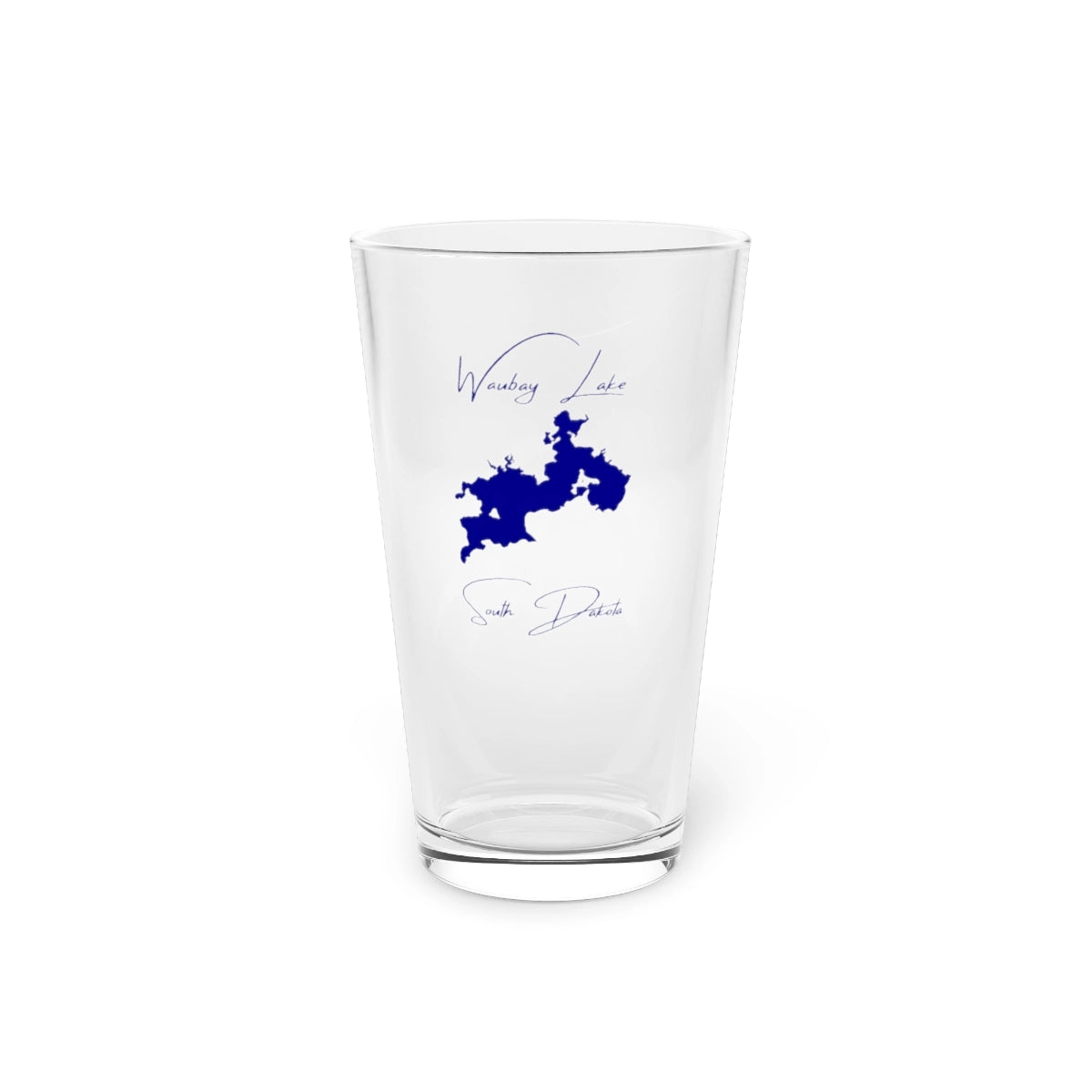South  Dakota  Waubay  Lake  16oz  Pint  Glass  front  position  view  from  front  16oz.webp