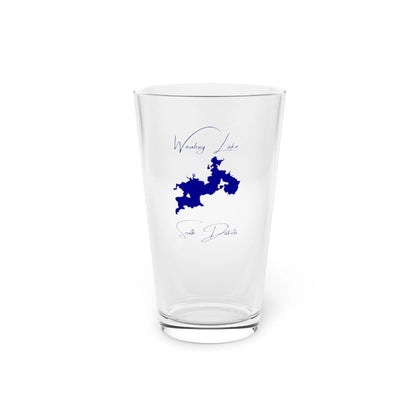 South  Dakota  Waubay  Lake  16oz  Pint  Glass  front  position  view  from  front  16oz.webp