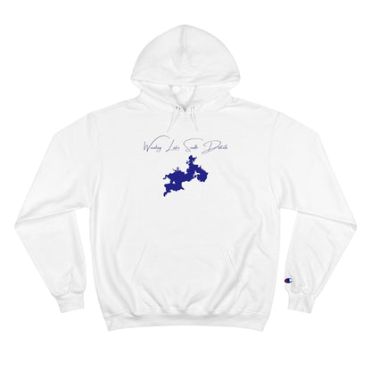 South  Dakota  Waubay  Lake  Hoodie  front  position  view  from  front  white.webp