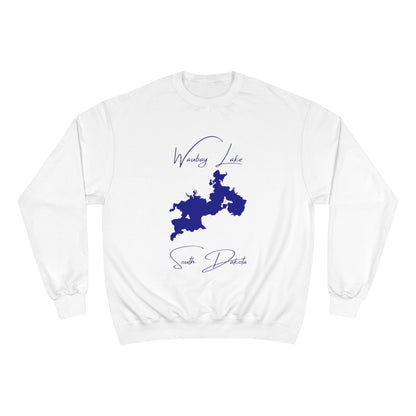 South  Dakota  Waubay  Lake  Sweatshirt  front  position  view  from  front  white.webp