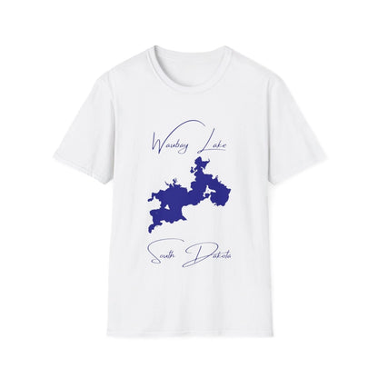 South  Dakota  Waubay  Lake  T-shirt  front  position  view  from  front  white.webp