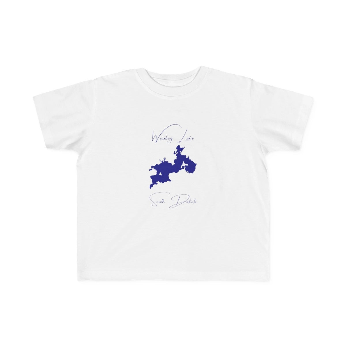 South  Dakota  Waubay  Lake  Toddler  T-shirt  front  position  view  from  front  white.webp