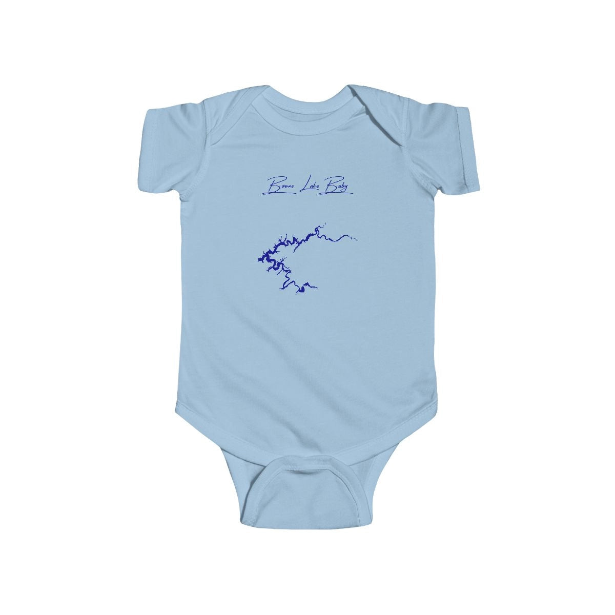 Tennessee  Boone  Lake  Onesie  front  position  view  from  front  light  blue.webp