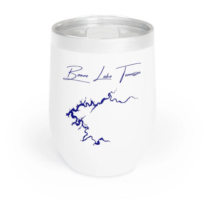 Tennessee  Boone  Lake  Wine  Tumbler  front  position  view  from  front  white.webp
