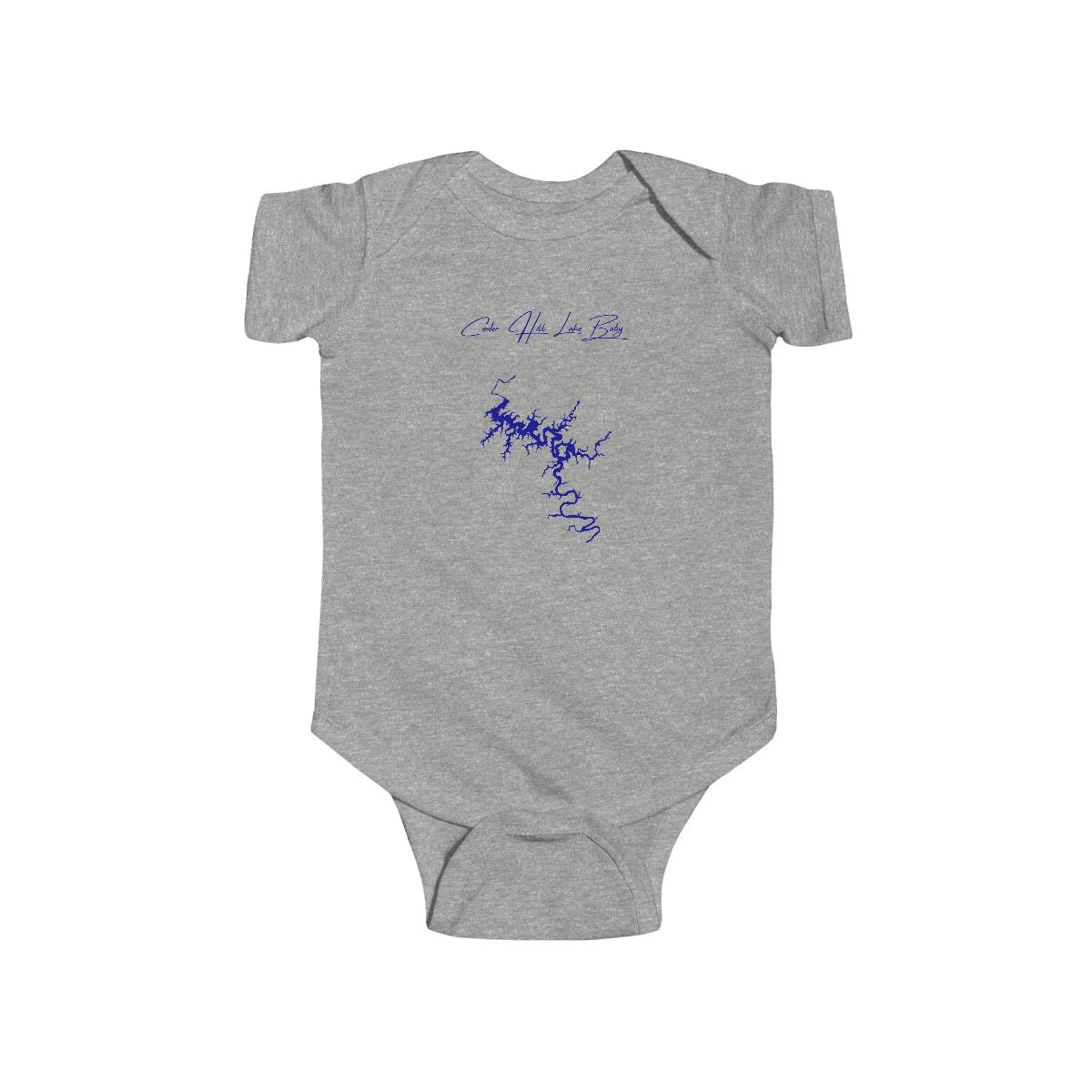 Tennessee  Center  Hill  Lake  Onesie  front  position  view  from  front  heather.webp