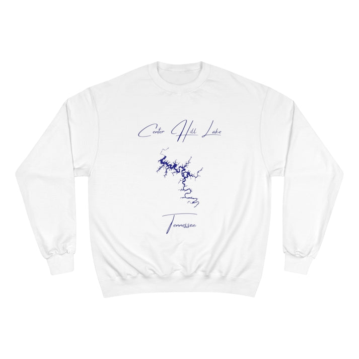 Tennessee  Center  Hill  Lake  Sweatshirt  front  position  view  from  front  white.webp