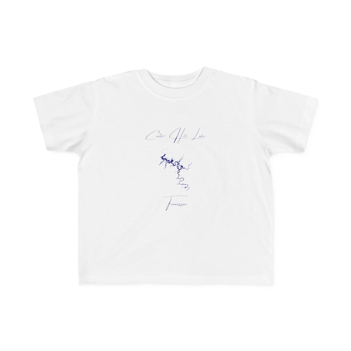 Tennessee  Center  Hill  Lake  Toddler  T-shirt  front  position  view  from  front  white.webp