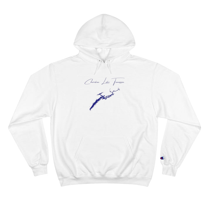 Tennessee  Cherokee  Lake  Hoodie  front  position  view  from  front  white.webp