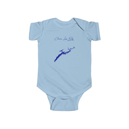 Tennessee  Cherokee  Lake  Onesie  front  position  view  from  front  light  blue.webp
