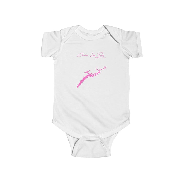Tennessee  Cherokee  Lake  Onesie  front  position  view  from  front  white.webp