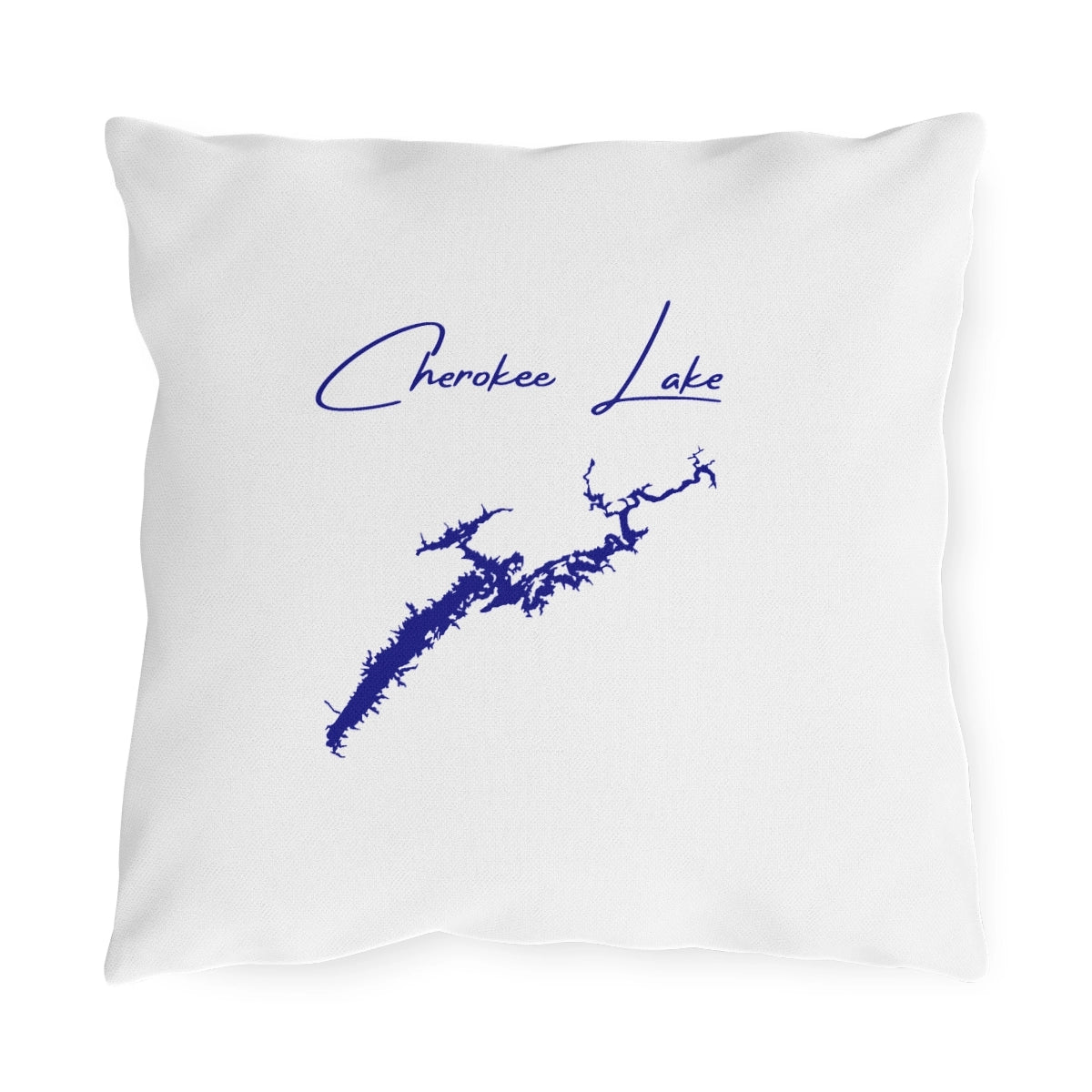Tennessee  Cherokee  Lake  Outdoor  Pillow  front  position  view  from  front  16  x  16.webp