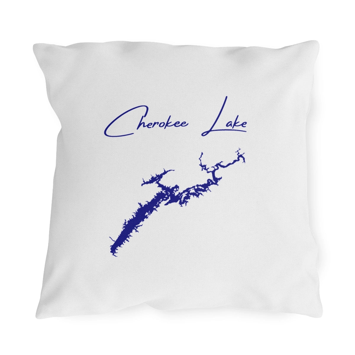 Tennessee  Cherokee  Lake  Outdoor  Pillow  front  position  view  from  front  18  x  18.webp