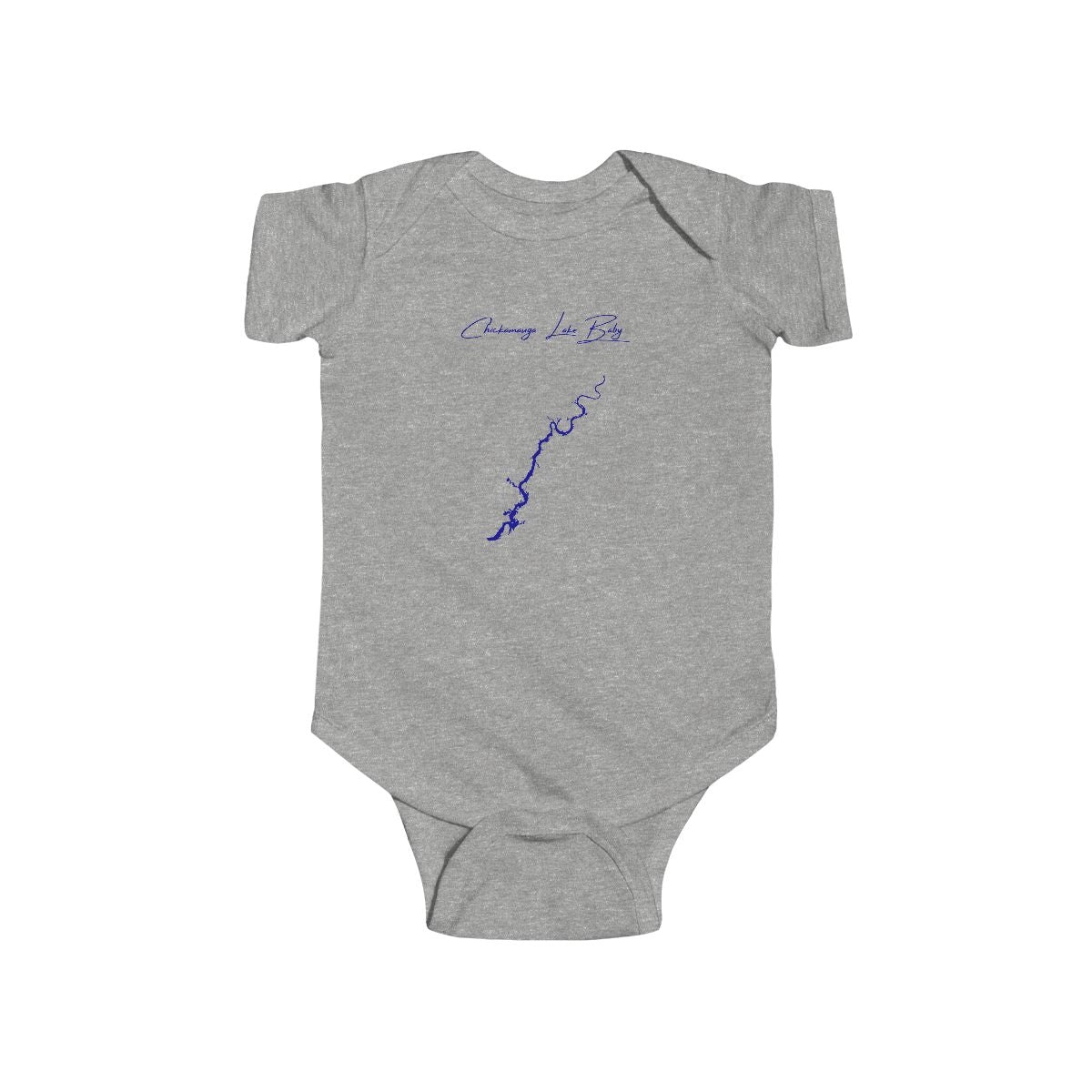 Tennessee  Chickamauga  Lake  Onesie  front  position  view  from  front  heather.webp